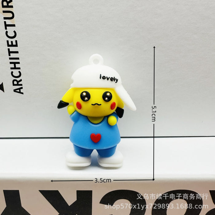 Wholesale Cartoon 3D Hat Keychain Bag Pendant Room Decoration