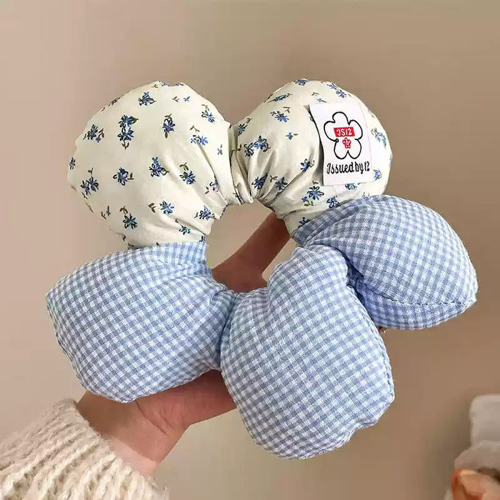 Wholesale Cute red polka dot plush scrunchie hair scrunchies