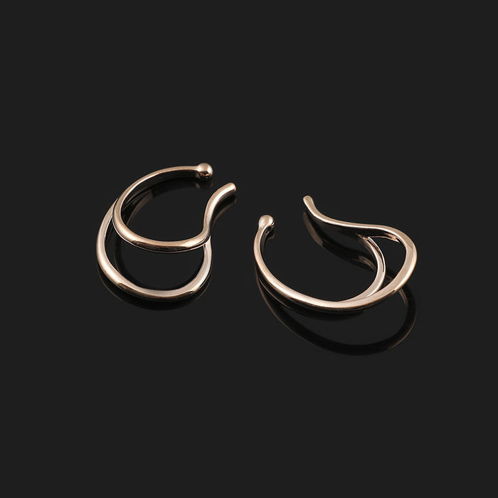 Wholesale Ear Clip Eardrop Women's Ear Clip Metal Ear Hanging Earrings