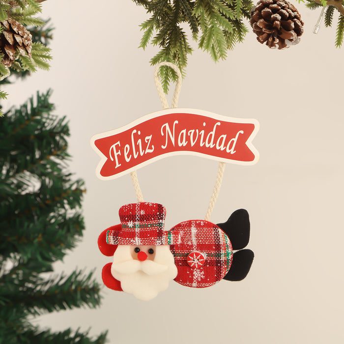 Wholesale Fabric  brand pendant decorations pendant holiday scene decoration pendant