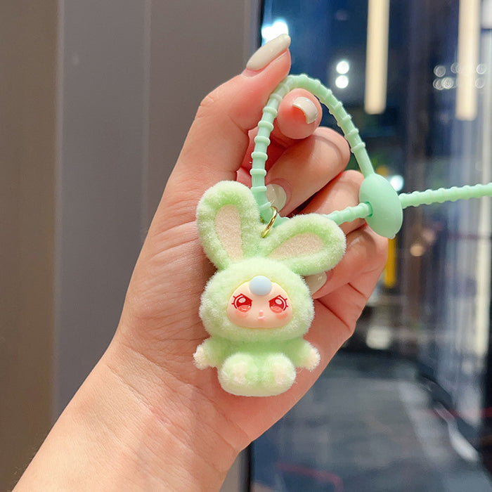 Wholesale Cartoon Flocked  Bear Pendant Cute Bag Desktop Decoration