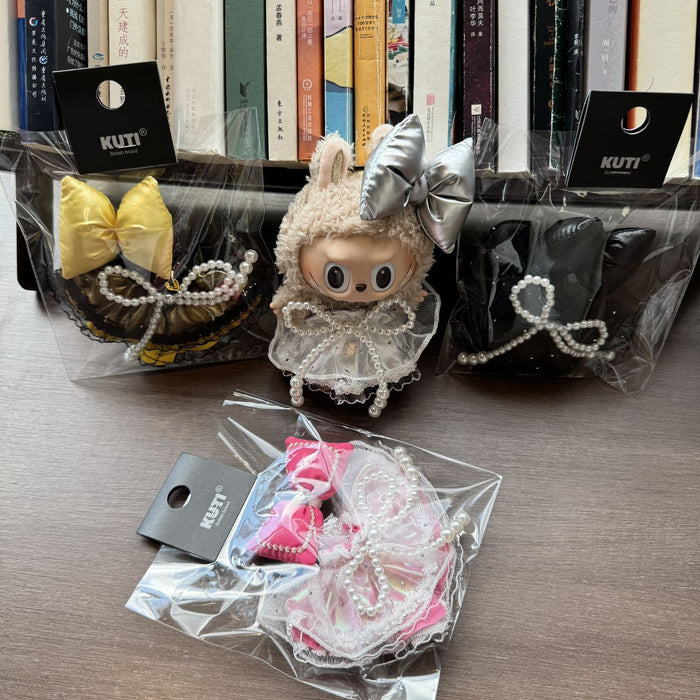 Wholesale Doll Clothes Pearl Bow Lace Skirt  Clothes Accessories