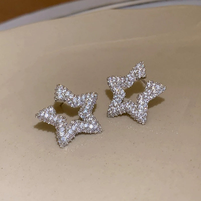 Wholesale star River dream diamond star earrings Women's earrings earrings summer