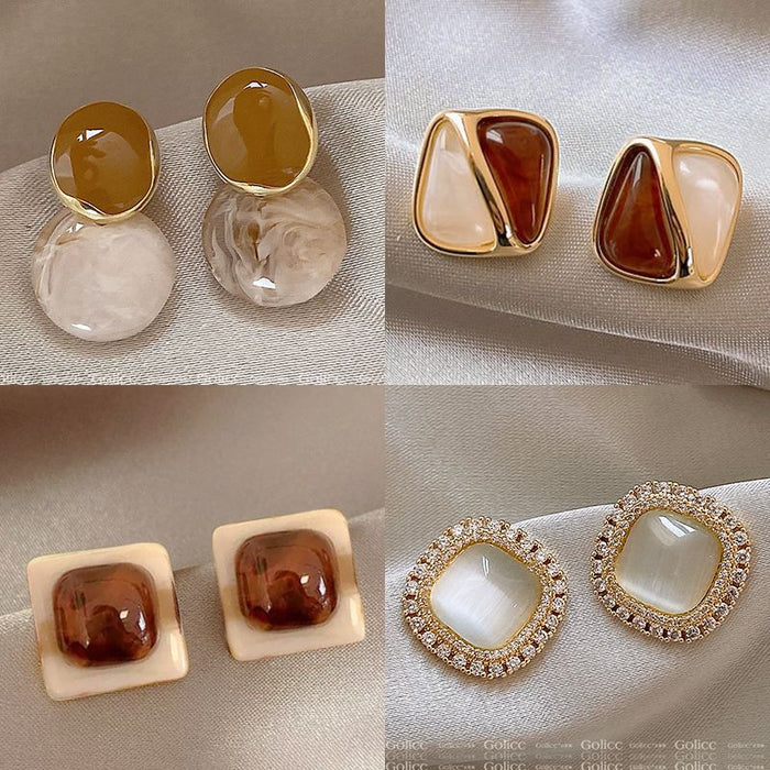 Wholesale Retro Cat' s Eye  Hoop Earrings