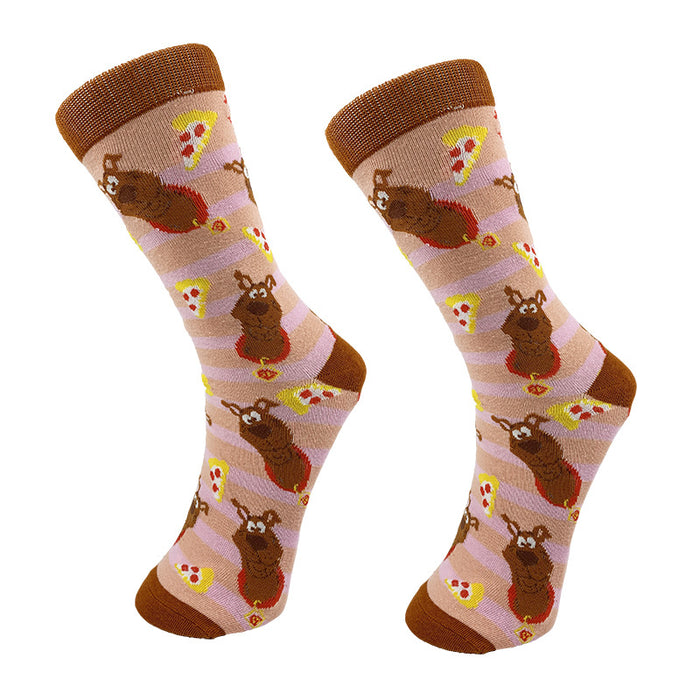 Wholesale Cotton Mid-tube Cartoon Letter Socks JDC-SK-YiYan066