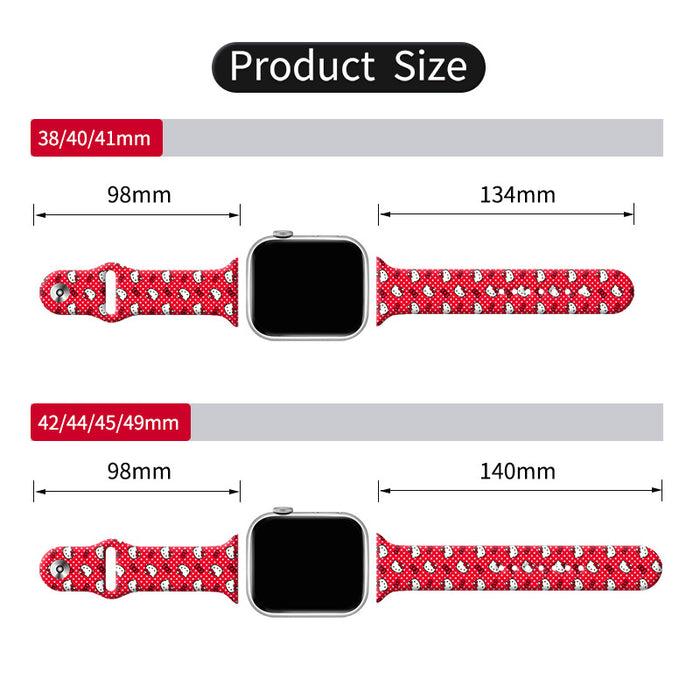 Wholesale Printed Silicone Watch Strap Wrist Strap JDC-WD-NuoQi058
