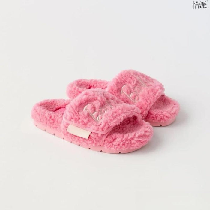 Wholesale Lamb Wool Thick Sole Plush Slippers JDC-SP-YYDD001