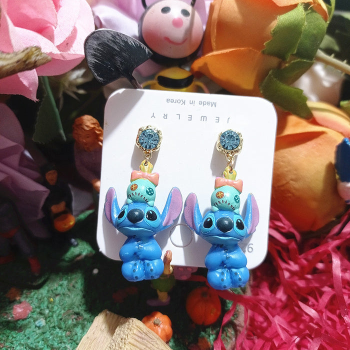 Wholesale Cute Cartoon Resin Earrings JDC-ES-Xingj031