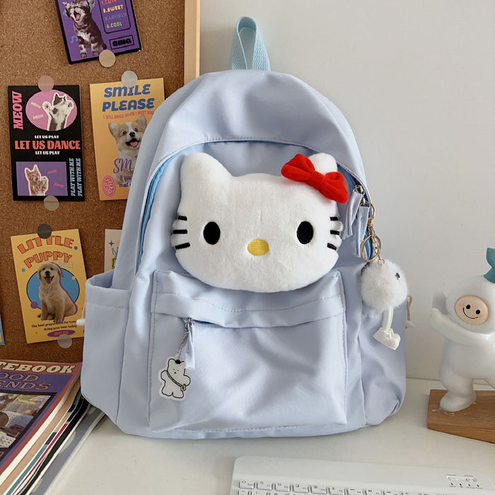 Wholesale Schoolbag Female College Students Cute Cartoon Cat High School Students Large Capacity Backpack Campus Backpack