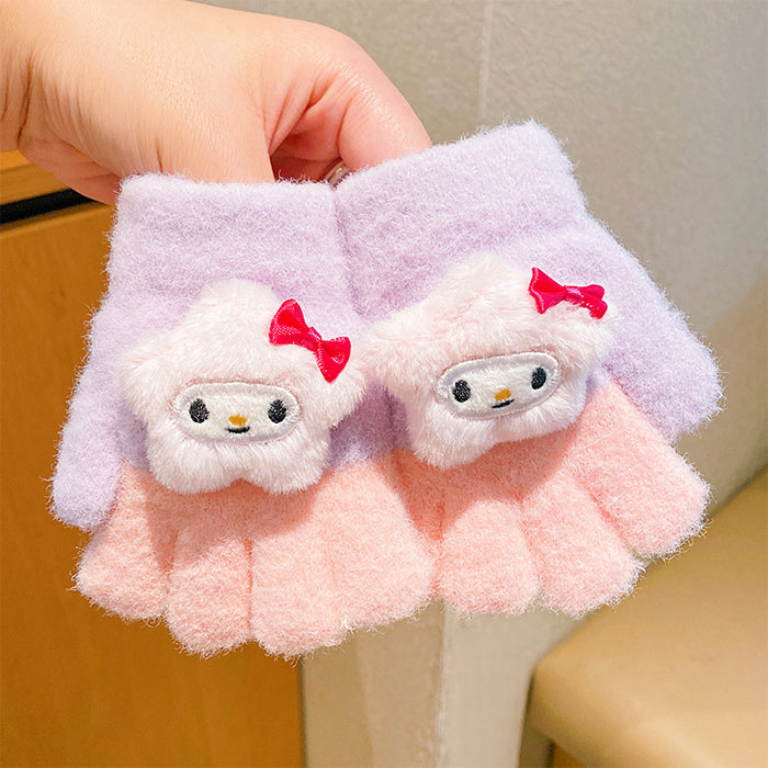 Wholesale Cartoon knitted children' s winter gloves