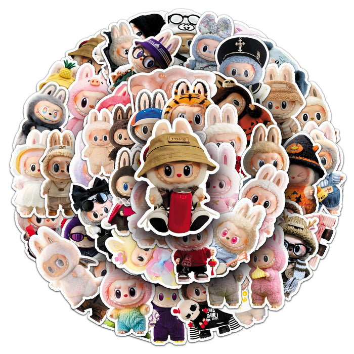 Wholesale 50pcs Doll Stickers Cartoon Cute Doodle Stickers