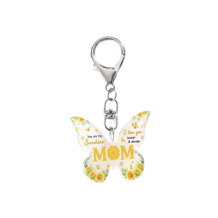 Wholesale Acrylic Butterfly Keychain JDC-KC-HuiWen015