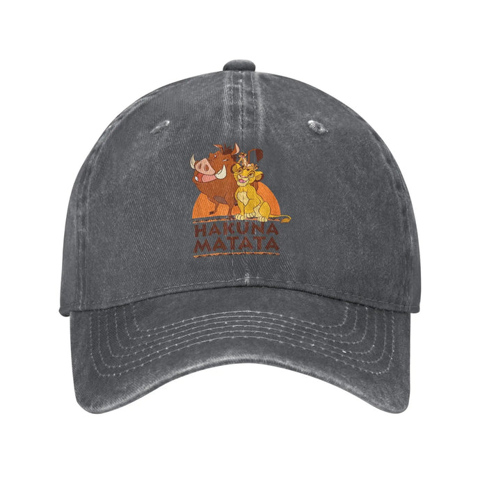 Wholesale Retro Cartoon Printed Baseball Cap Adjustable Summer Sun Hat With Letter Design