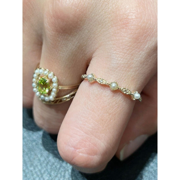 Wholesale Pearl ring, light luxury ring