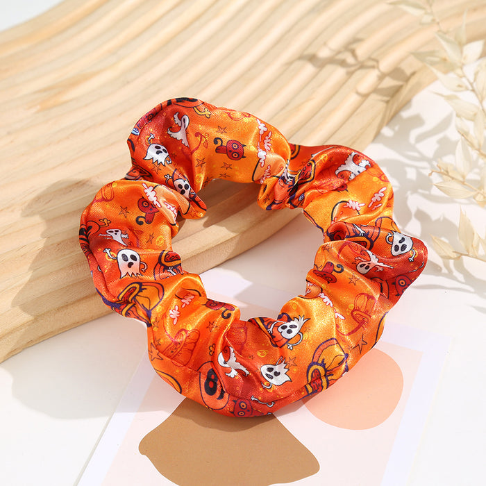 Wholesale Halloween Polyester Pumpkin Printed Hairband JDC-HS-Shil004