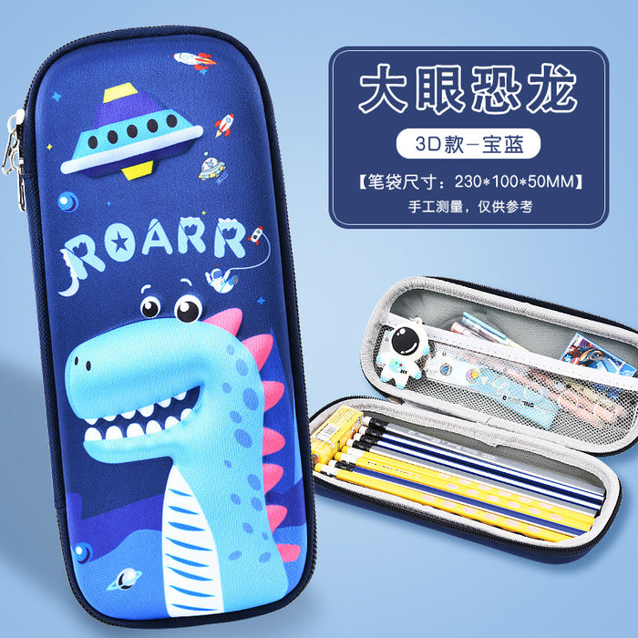 Wholesale New 3D Stereo Stationery Box for Primary School Students Cartoon Eva Pencil Case