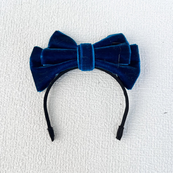 Wholesale Doll clothes sit party cloth cloth clothes accessories velvet bow hairband