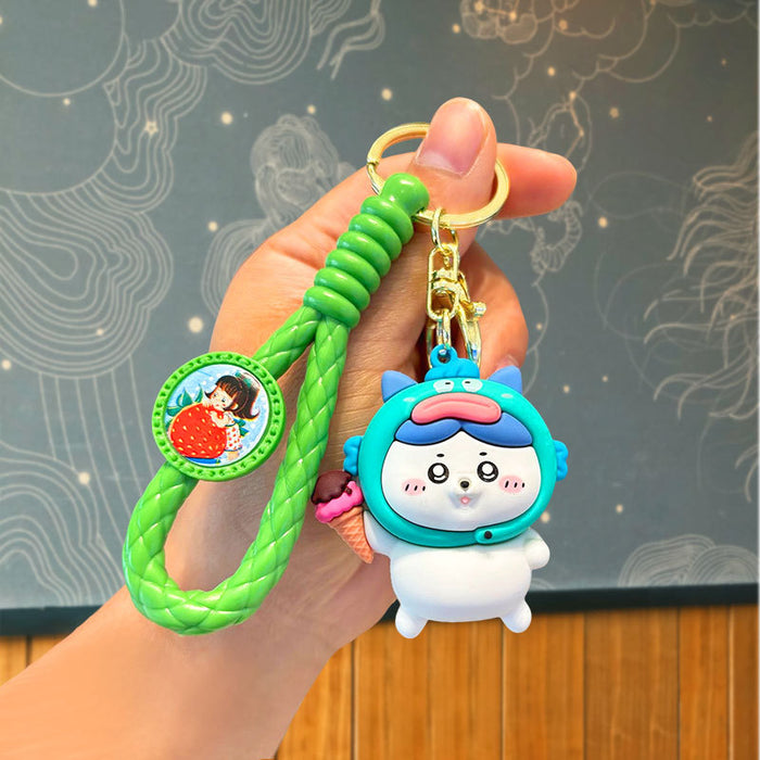 Wholesale Cartoon Silicone Doll Keychain JDC-KC-JuJi028