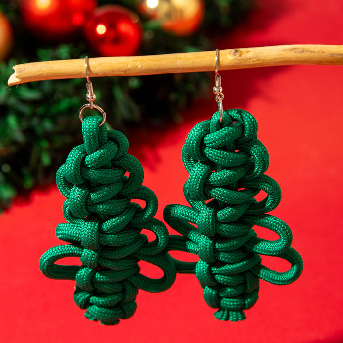 Wholesale Handmade Christmas Tree Earrings Jewelry - Trendy Winter Fashion Accessory MOQ≥2