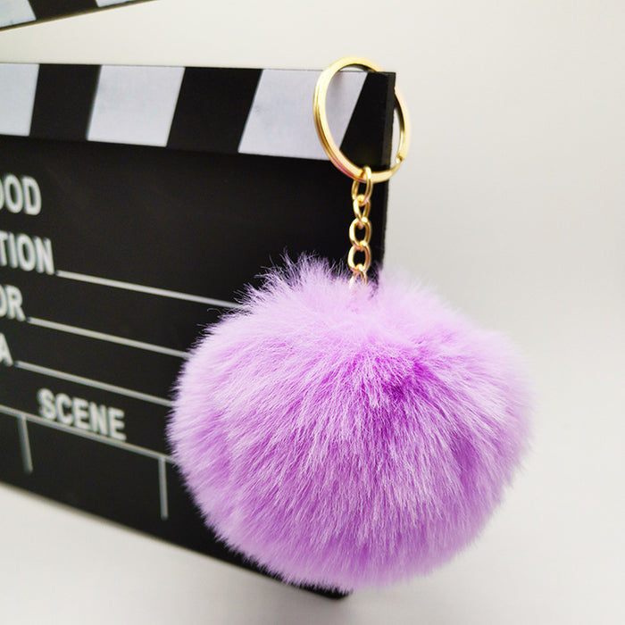 Wholesale Imitation otter rabbit fur ball hanging accessories, bags, plush keychains, pendants, accessories, gifts