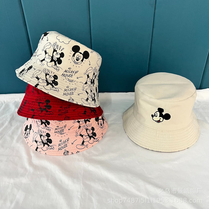 Wholesale New Cotton Fisherman's Hat Versatile Sunscreen Hat Cartoon Double sided Sunscreen Hat