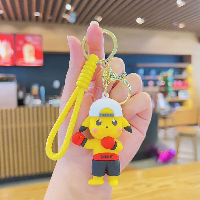 Wholesale Cartoon Silicone Doll Keychain JDC-KC-MingT033