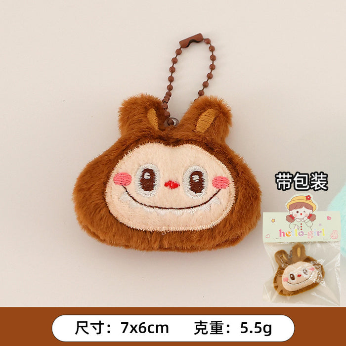 Wholesale Cartoon Plush Pendant Cute  Doll Brooch Bag Pendant Small Accessories