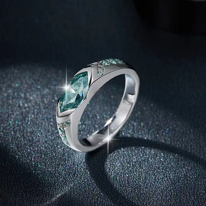 Wholesale Light luxury temperament ring, zircon ring, personalized diamond inlaid ring