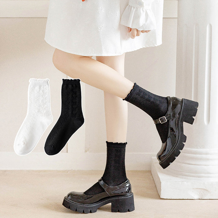 Wholesale Retro sweat absorbing, breathable, antibacterial, mid tube pile socks