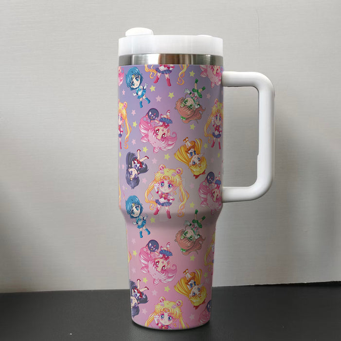 Wholesale 40oz Car Cup  cartoon Stainless Steel  ice bullies cup Tumbler Thermos Cup
