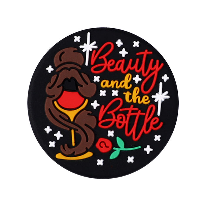 Wholesale 20pcs cartoon focus beads letter silicone beads diy bracelet necklace loose beads accessories tire silicone beads