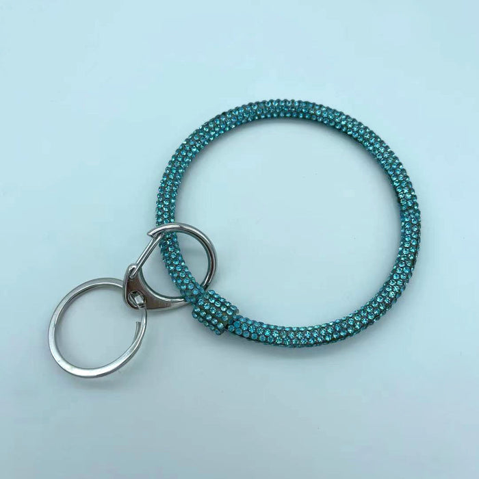 Wholesale rhinestone bracelet keychain fitness sports jewelry keychain