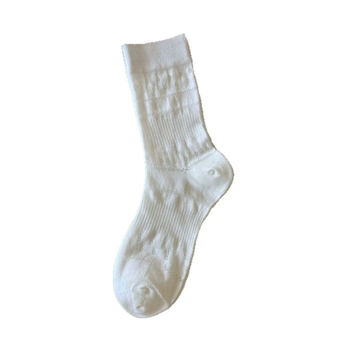 Wholesale Thin hollowed out mesh eyelets, tube socks for wearing, versatile stacking socks
