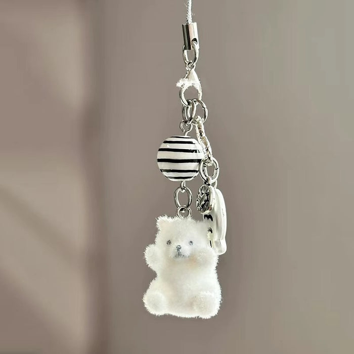 Wholesale Cute Cartoon Flocking Puppy Mobile Phone Pendant Bag Hanging Adornment Bag