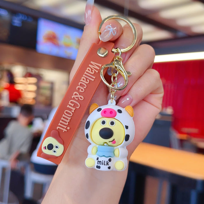 Wholesale Colorful PVC cute cartoon keychains