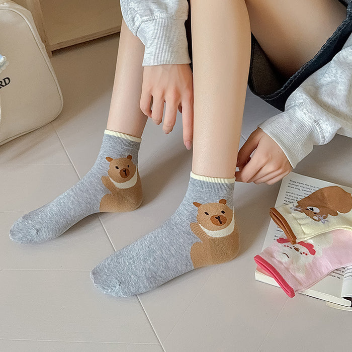 Wholesale Socks Children's Mid Tube Socks New Sweet Lace Academy Storm Point Socks