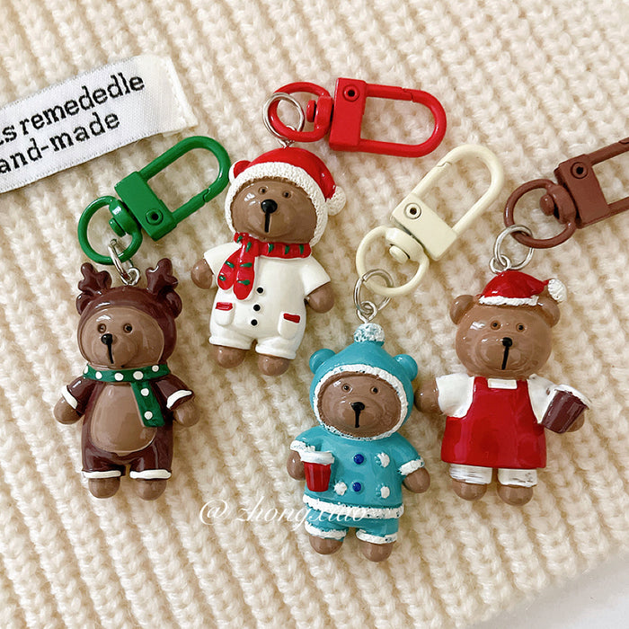 Wholesale Cartoon painted keychain pendant, cute girl heart backpack hanging accessory