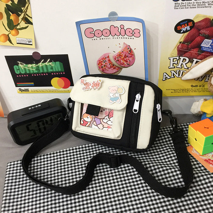 Wholesale Canvas bag, crossbody bag, artistic versatile, cute shoulder bag