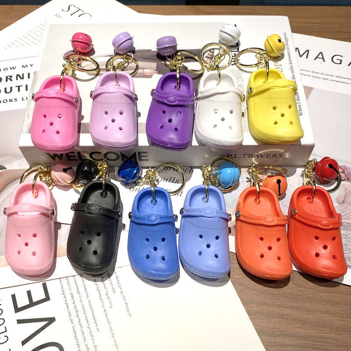 Wholesale Cute Mini Hole Shoes Keychain Pendant Toy Small Shoes Backpack Accessories