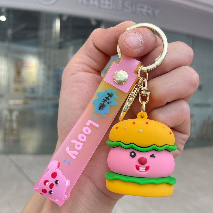 Wholesale Keychain pendant, internet famous figurine pendant, small gift cartoon car keychain