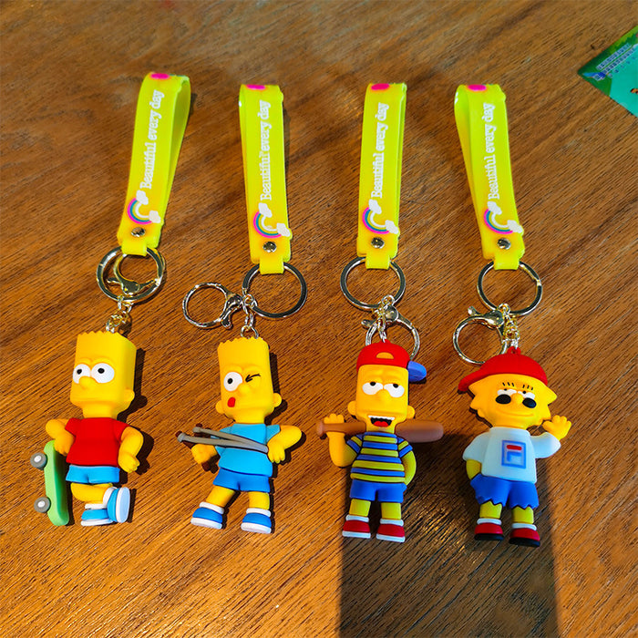 Wholesale Cartoon Doll 3D Rubber Keychain JDC-KC-Tingm079