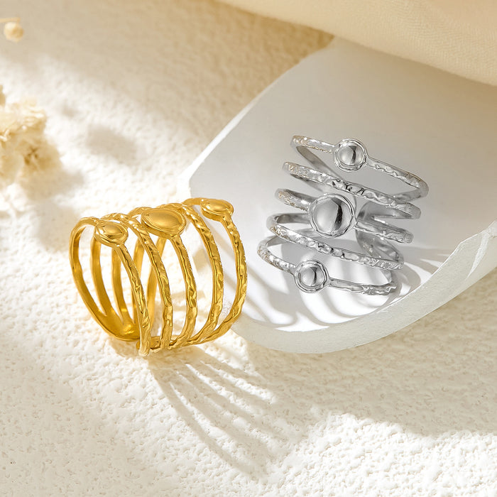 Wholesale Titanium steel ring, niche, high-end, light luxury, non fading hand jewelry, stainless steel plain ring