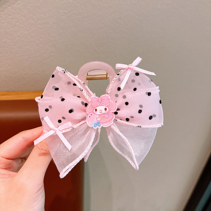 Wholesale Cute Cartoon Mesh Bow Hairpin JDC-HC-Zhuoa002