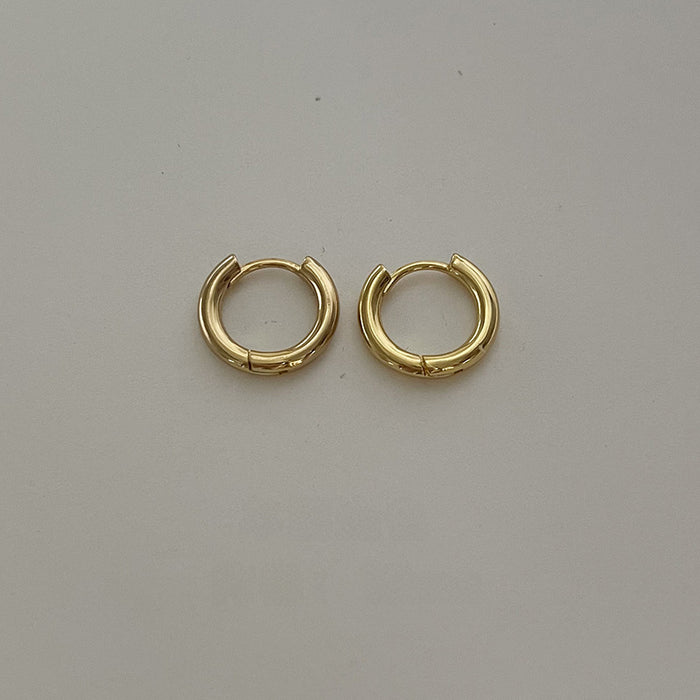 Wholesale Silver needle earrings, simple personality, cold and feng shui drop earrings, round circle earrings