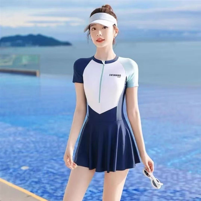 Wholesale New professional swimsuit for hot spring one-piece swimsuit