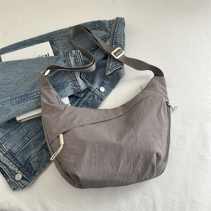 Wholesale Casual versatile crossbody bag, new fashionable and simple shoulder bag, solid color and lightweight