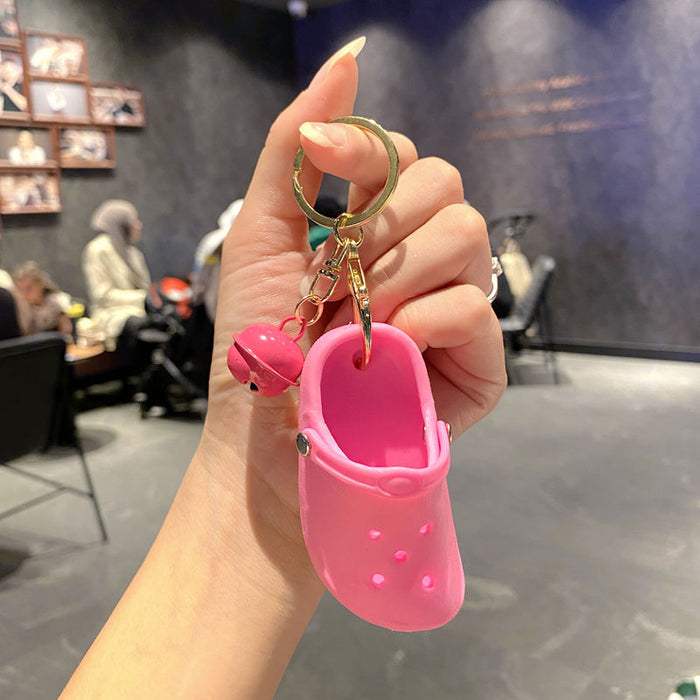 Wholesale Cute Mini Hole Shoes Keychain Pendant Toy Small Shoes Backpack Accessories