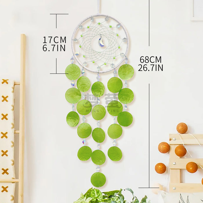 Wholesale Shell Wind Chime Nordic Style Handwoven Blue Hanging Decoration MOQ≥2