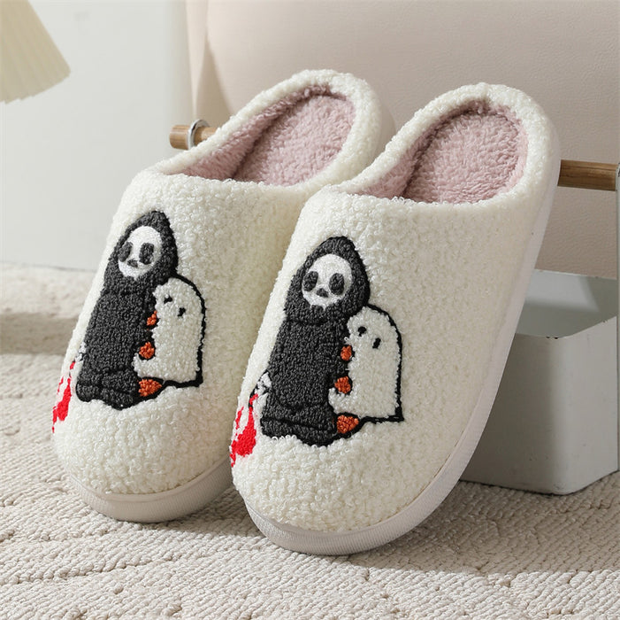 Wholesale Winter  Grim Reaper slippers women home indoor non-slip cotton slippers winter