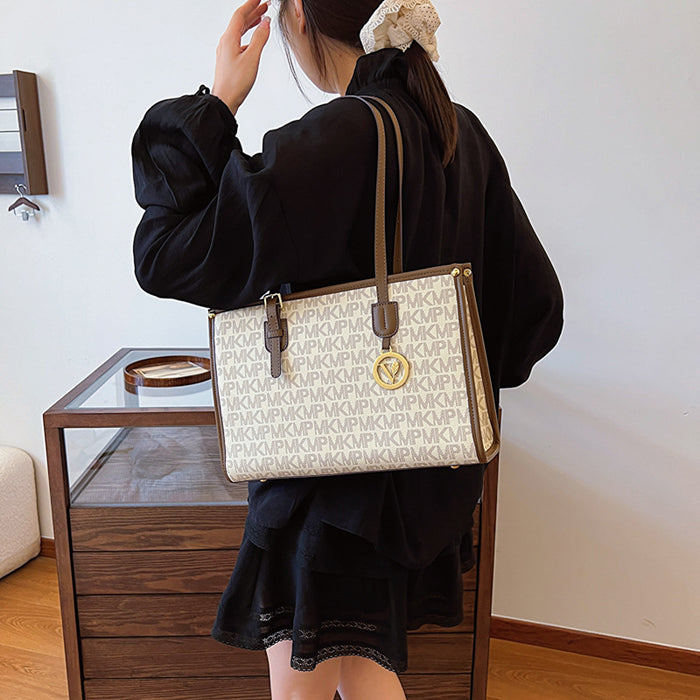 Wholesale Women's Bags Stylish Printed Letters Textured Hand-held Tote Bags for Women JDC-SD-CB024